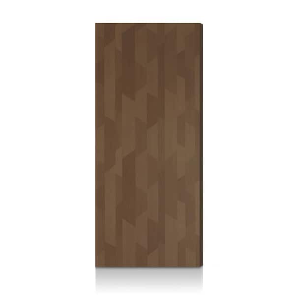 36 in. x 84 in. Brown Texture Flush Hollow Core Composite Interior Door Slab
