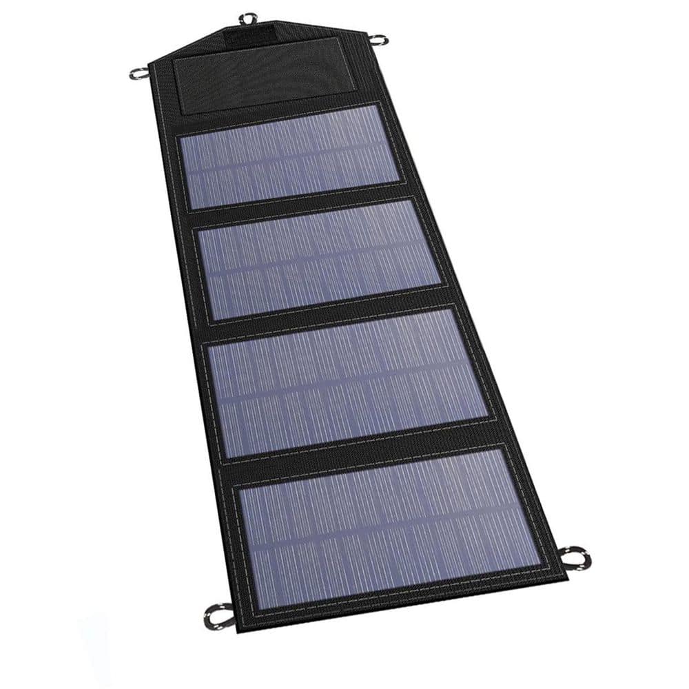 35W Foldable Portable Solar Panel Charger for Mobile Phones Tablets Power Banks with USB-C USB-A for RVs Hiking