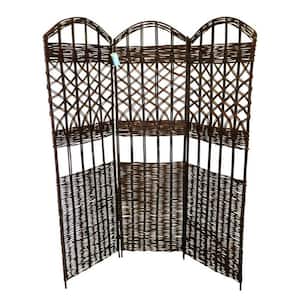 54 in. W x 60 in. H 18 in. per panel 3-Panel Willow Screen Sets