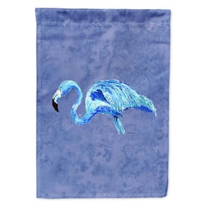 11 in. x 15-1/2 in. Polyester Flamingo on Slate Blue 2-Sided 2-Ply Garden Flag