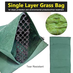 15.7 in. x 31.4 in. Green Ecological Bag With Connection Buckle Mountain Greening Slope Soil Consolidation, (20-Pack)