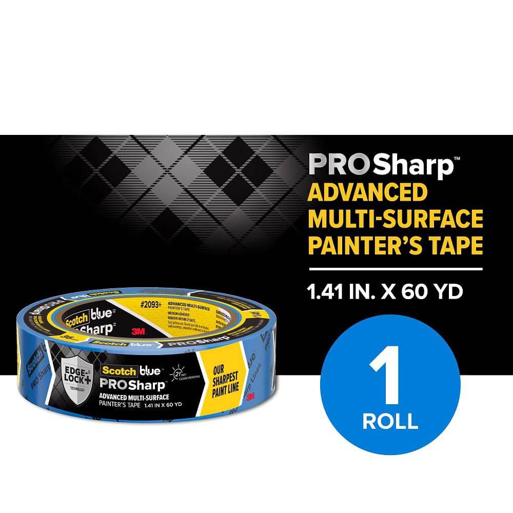 3M ScotchBlue 1.41 in. x 60 yds. PROSharp Painter's Tape (1 Roll)