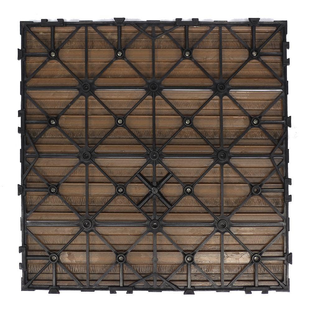Brazilian Ipe Composite 12" x 12" Interlocking Deck Tile