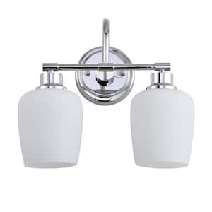 Rayden 2-Light Chrome Indoor Sconce