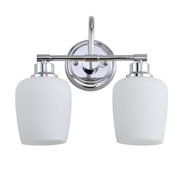 SAFAVIEH Rayden 2-Light Chrome Indoor Sconce