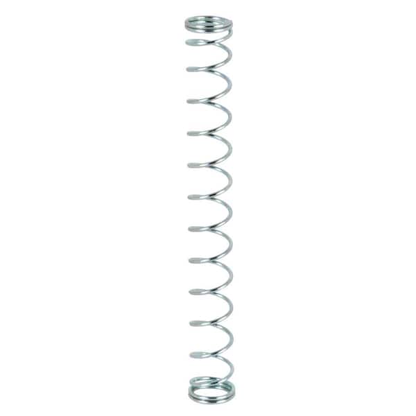 Prime-Line Compression Spring, Spring Steel Construction, Nickel-Plated Finish, .020 GA x 7/32 in. x 1-3/4 in., (4-Pack)