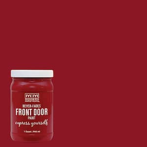 Express Yourself 1 qt. Satin Sophisticated Red Water-Based Front Door Paint