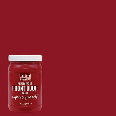 Express Yourself 1 qt. Satin Sophisticated Red Water-Based Front Door Paint