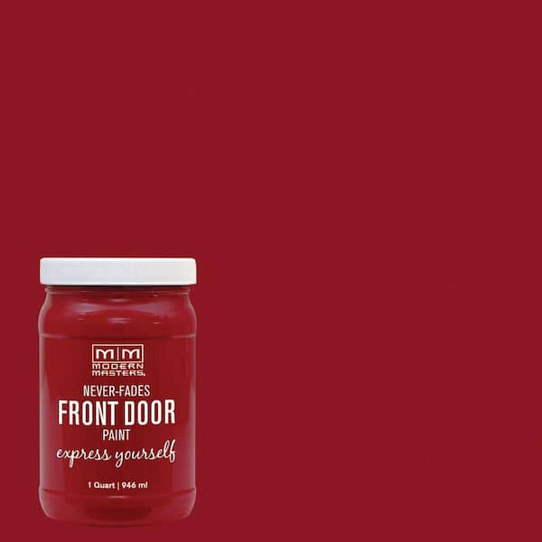Modern Masters Express Yourself 1 qt. Satin Sophisticated Red Water-Based Front Door Paint