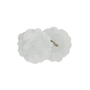 White Sheer Tab Top Faux Linen Kitchen Window Panel