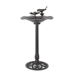 Outdoor Large Metal Bird Water Bath Bowl Birdbath Fountains for Outside, Deck, Garden, Yard, Bronze