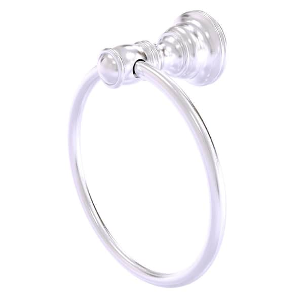 Allied Brass Carolina Collection Towel Ring in Satin Chrome