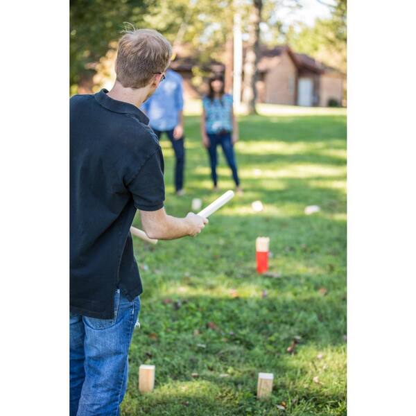 Yard Games Kubb Premium Size Outdoor Tossing Game with Carrying Case,  Instructions, and Boundary Markers