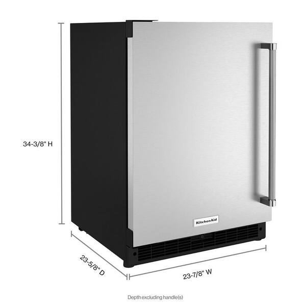 Kitchenaid 5 0 Cu Ft Mini Fridge In, Mini Refrigerator Cabinet