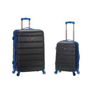 Melbourne Expandable 2-Piece Hardside Spinner Luggage Set, Grey