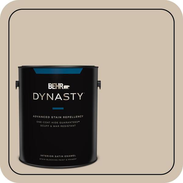 BEHR DYNASTY 1 gal. #HDC-NT-13 Merino Wool One-Coat Hide Satin Enamel Interior Stain-Blocking Paint and Primer