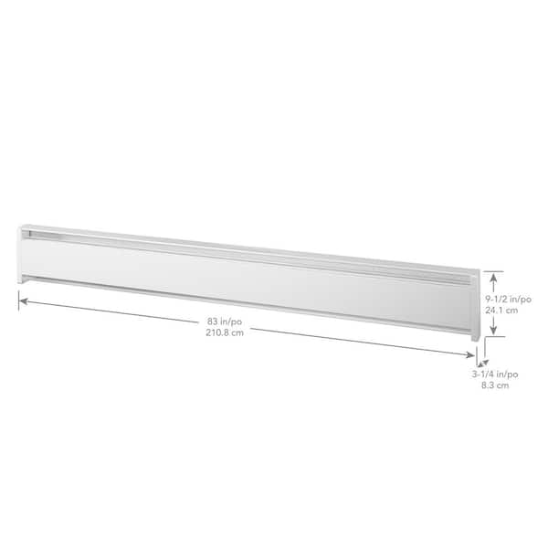 Slant/Fin Fine/Line 30 Series 4 ft. Hydronic Baseboard Heater with Fully  Assembled Element and Enclosure in Nu White 101-401-4 - The Home Depot