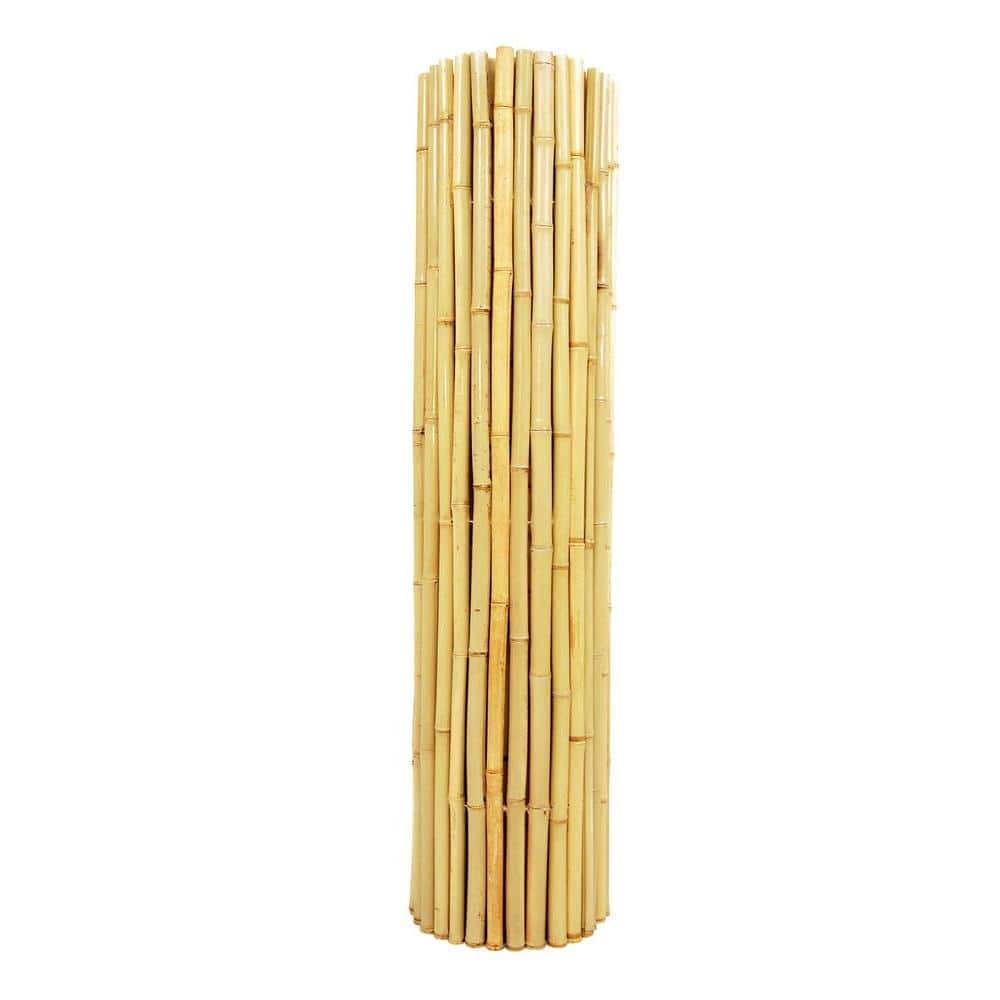 Natural Bamboo Privacy Fence Panel 1" D x 36" H x 96" W