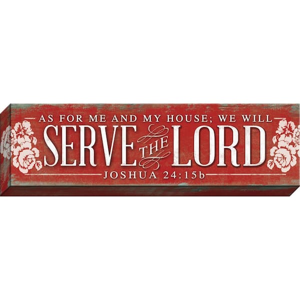 CARPENTREE INC Good Things "As For Me and My House" By Carpentree Canvas