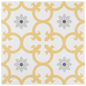 Daria Dandelion 9-3/4 in. x 9-3/4 in. Porcelain Floor and Wall Tile (10.88 sq. ft./Case)