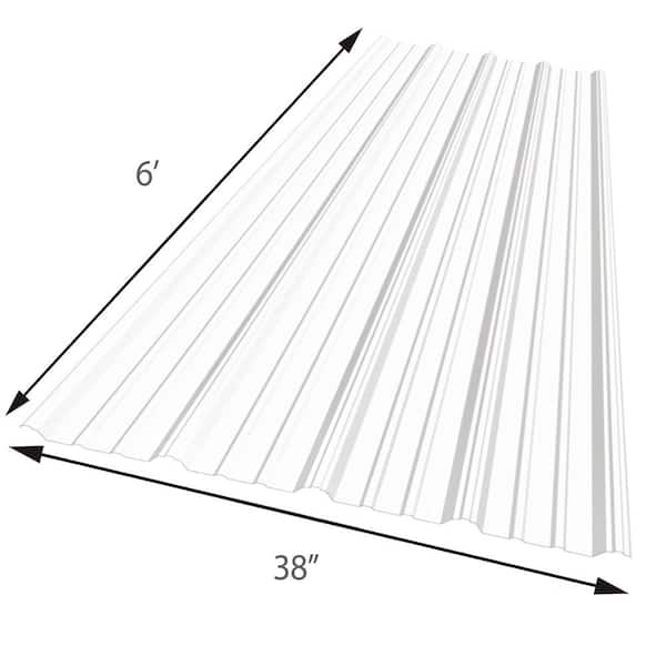 6 ft. SunSky 9 in. Polycarbonate Roof Panel in Clear 6 ft. SunSky 9 in. Polycarbonate Roof Panel in Clear