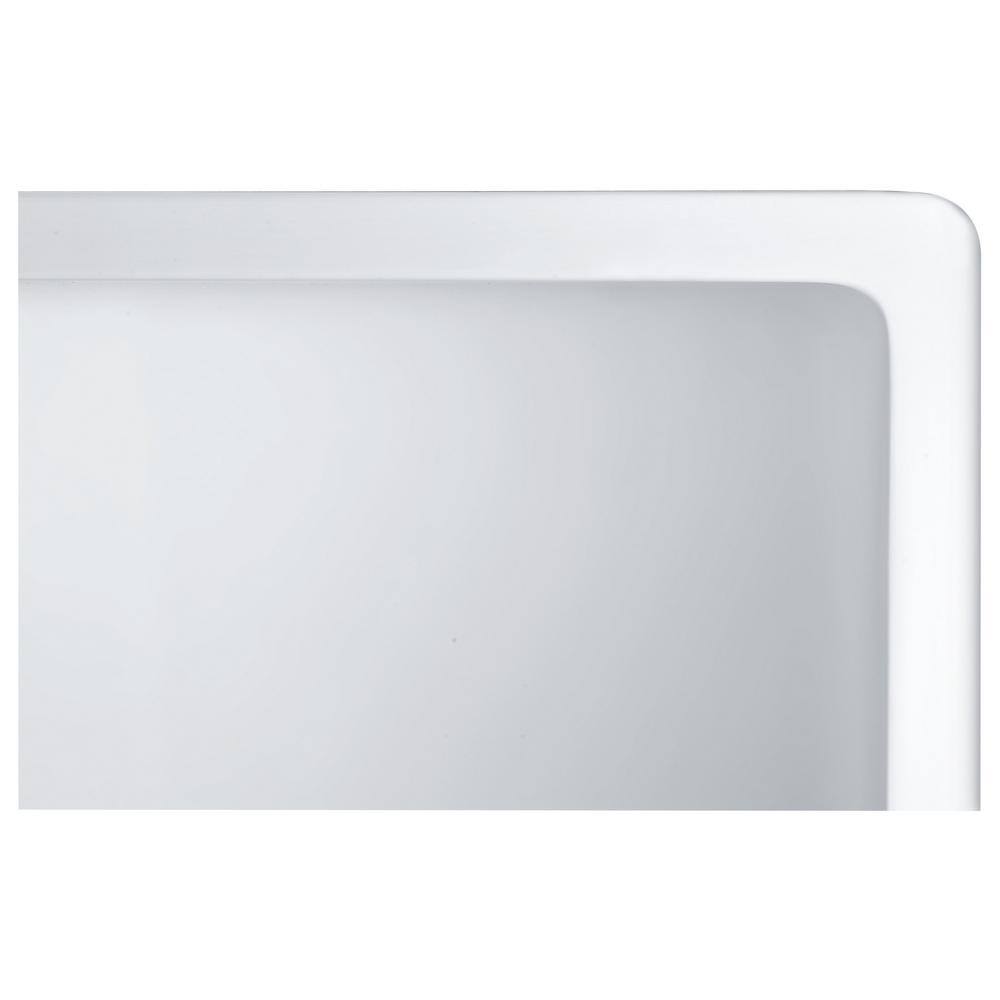 Matte White Stone Farmhouse Single Bowl Kitchen Sink