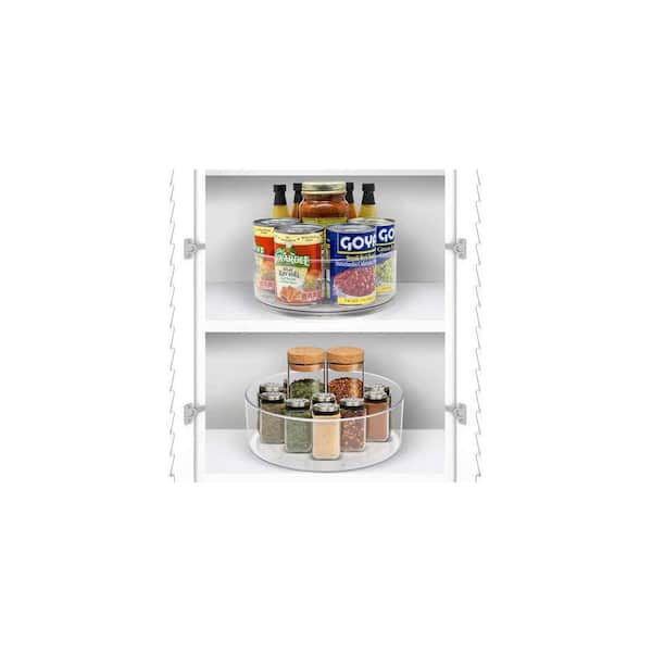 1pc, Square Lazy Susan Organizer For Refrigerator, Lazy Susan Turntable  Organizer For Refrigerator, Condiment Storage Rack For Kitchen, Pantry,  Cabine