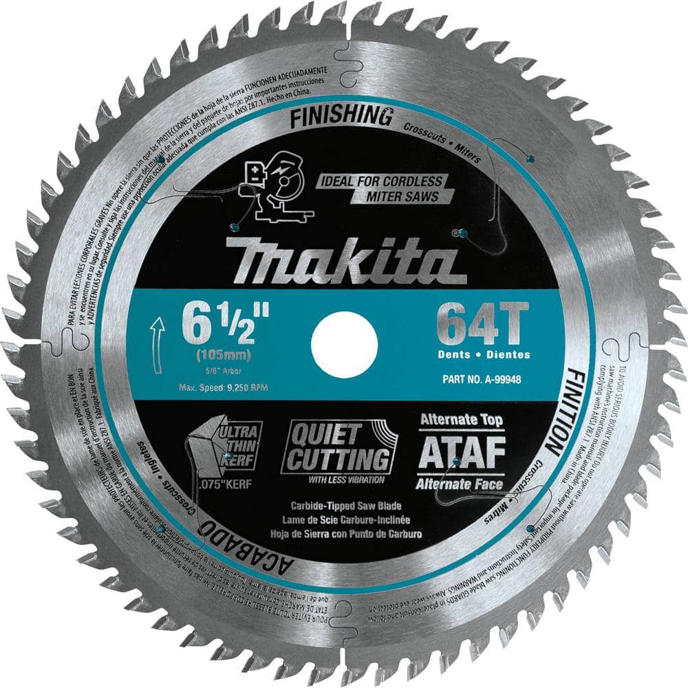 6-1/2 in. 64 Tooth Carbide-Tipped Ultra-Thin Kerf Circular Saw Blade price history on PriceWatchPro
