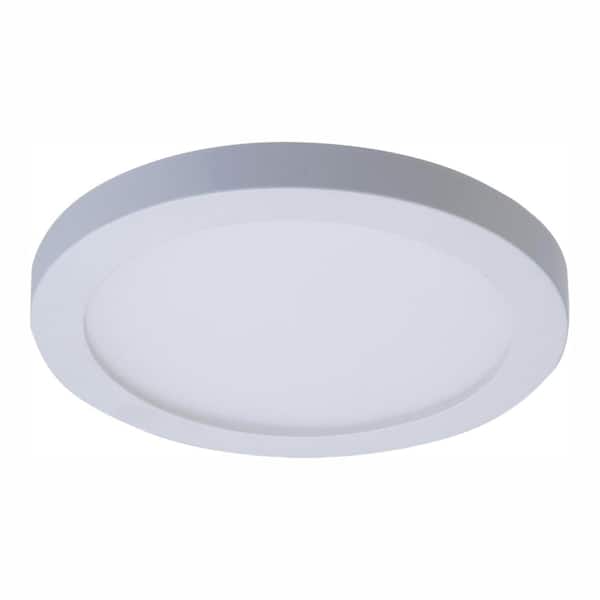 HALO SMD 4 in. White Integrated LED Recessed Round Surface Mount Ceiling Light Fixture with 90 CRI, 4000K Cool White