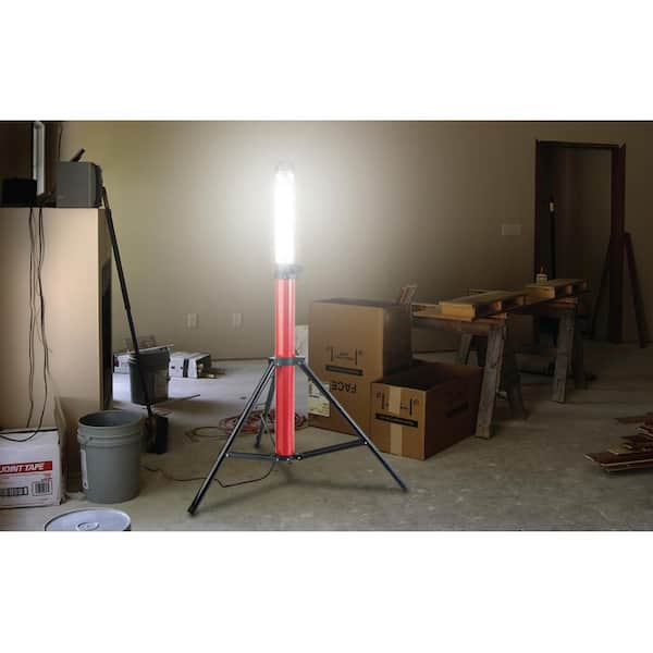 Globe Electric 360 Degree 48 Watt Portable Led Work Light With Tripod The Home Depot