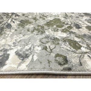 Green 5 ft. x 8 ft. Livigno 1242 Transitional Floral Area Rug