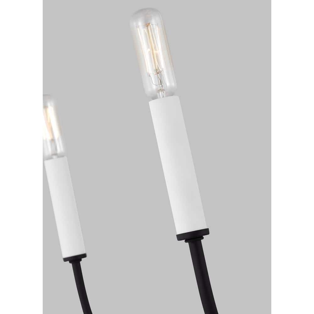 Greenwich 5-Light Incandescent Candle Chandelier in Midnight Black