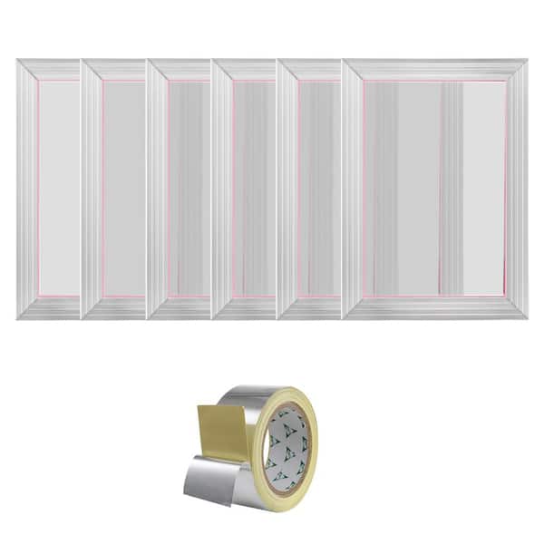 SVOPES Screen Printing Kit, 6 Pieces Aluminum Silk Screen Frames, 10 x 14 in. 156 Mesh, High Tension Nylon with Sealing Tape