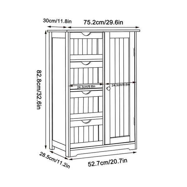 Veikous 22 1 In W X 11 8 D 31 9 H Bathroom Linen Cabinets Floor Storage Cabinet With Drawers And Shelves White Bc 001 - Bathroom Linen Cabinet Dimensions Veikous 22 1 In W X 11 8 D 31 9 H Bathroom Linen Cabinets Floor Storage Cabinet With Drawers And Shelves White Bc 001 - Bathroom Linen Cabinet Dimensions