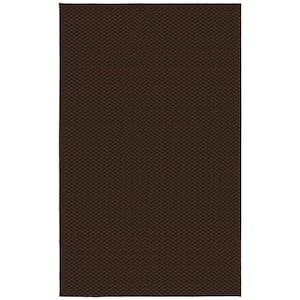 Medallion Mocha 3 ft. x 5 ft. Casual Tuffted Solid Color Checkerd Polypropylene Area Rug