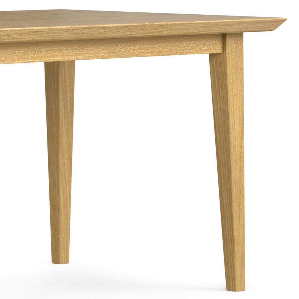 Colby Solid Oak Rectangular Dining Table for Six
