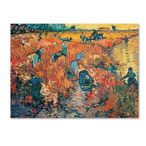 35 in. x 47 in. Red Vineyards at Arles 1888 Canvas Art