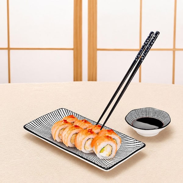 Condiment Servers 8-Piece Ceramic Material Sushi Dinnerware Set