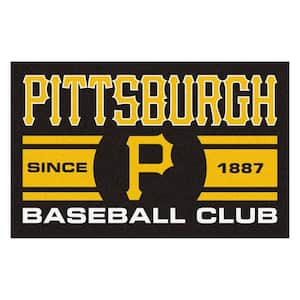 MLB Pittsburgh Pirates Black 2 ft. x 3 ft. Area Rug