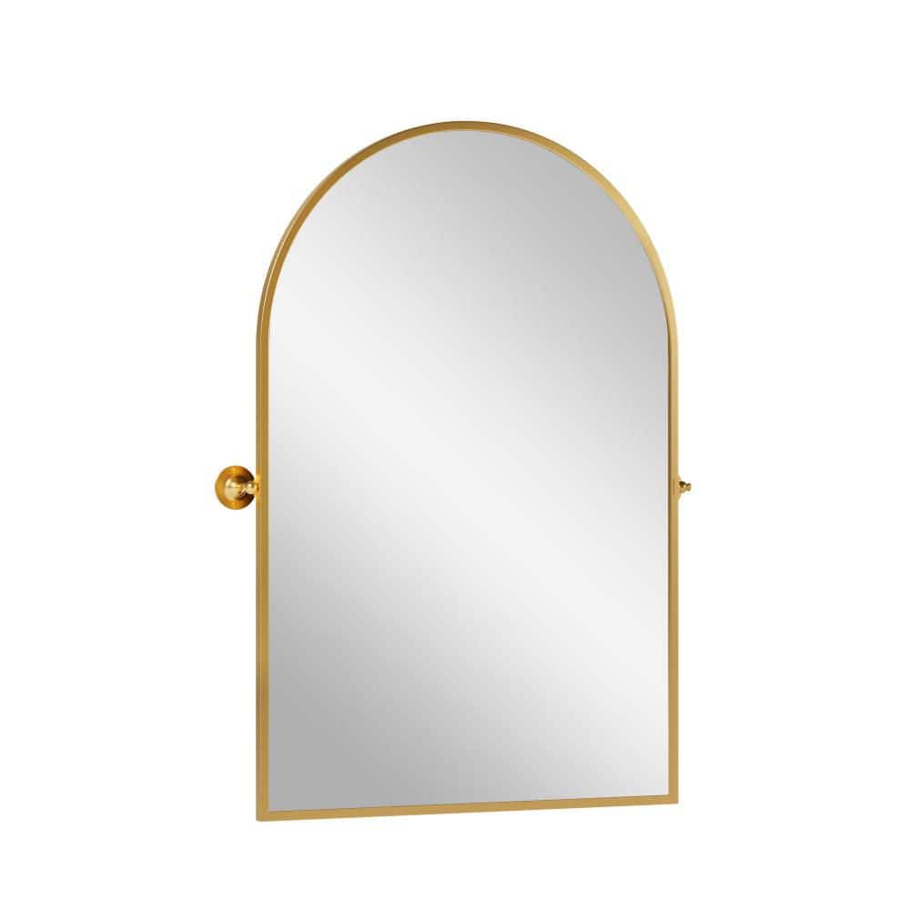 Gold 23.58 in. W x 31.44 in. H Arch Aluminum Full Length Mirror price history on PriceWatchPro