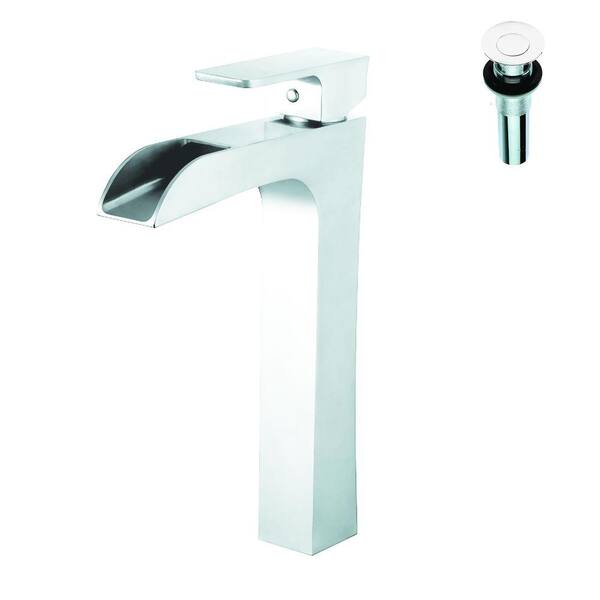 Yosemite Home Decor Single Hole 1-Handle Bathroom Faucet in Polished Chrome with Pop-Up Drain