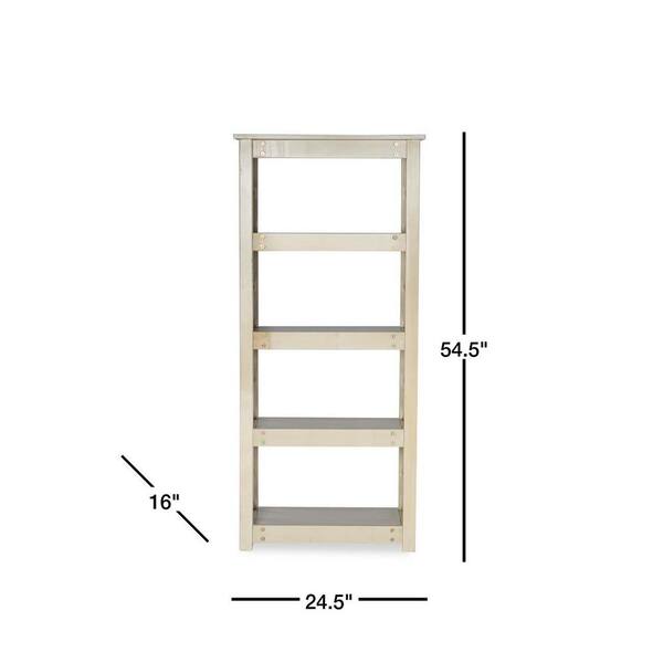 off white bookcase with doors