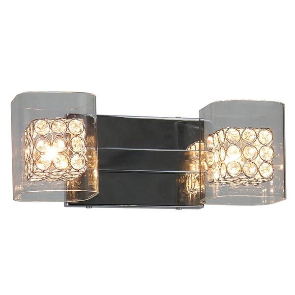 Filament Design 2-Light Chrome Bath Light