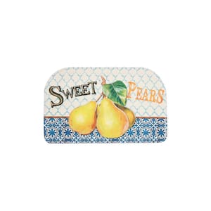 Sweet Pears Semi Circle Kitchen Mat 18in.x 30in.