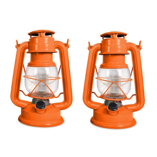 Northpoint Tropical Collection Sunset Paradise Battery Operated LED Vintage Lantern (2-Pack)