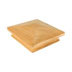 Miterless 5 in. x 5 in. Untreated Wood Pyramid Slip Over Fence Post Cap