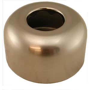 3 in. O.D. x 1-3/4 in. Height Box Pattern Steel Escutcheon for 1-1/4 in. Tubular in Brushed Nickel