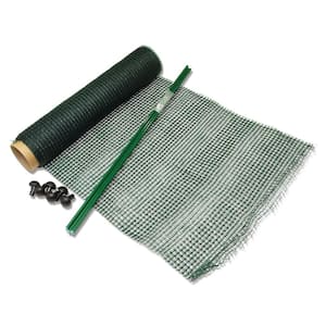 24 in. Plastic Garden Fence with Pocket-Net Technology