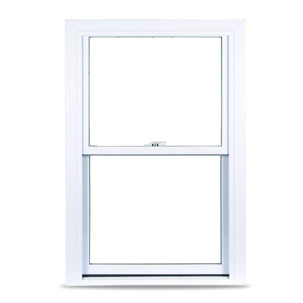 American Craftsman 39 75 In X 53 25 In 1200 Series Double Hung Buck Vinyl Window White 1200 The Home Depot