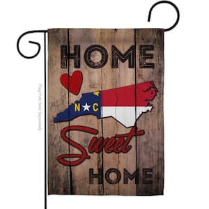 13 in. x 18.5 in. State North Carolina Sweet Home Double-Sided Garden Flag Regional Decorative Vertical Flags